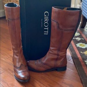 Hand Crafted Italian Leather Knee High Boots